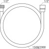 Душевой шланг Ravak 913.00/913.02, SatinFlex, 150/200 см, хром, X07P176/X07P337