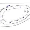 Ванна гидромассажная Excellent Kameleon 170 x 110 см, L SMART, хром