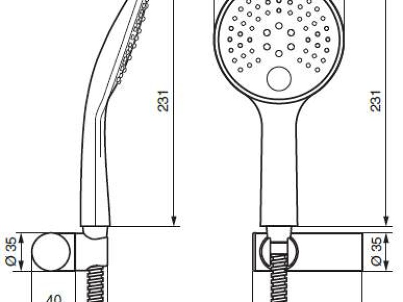 Ручной душ Emmevi 159CR, хром