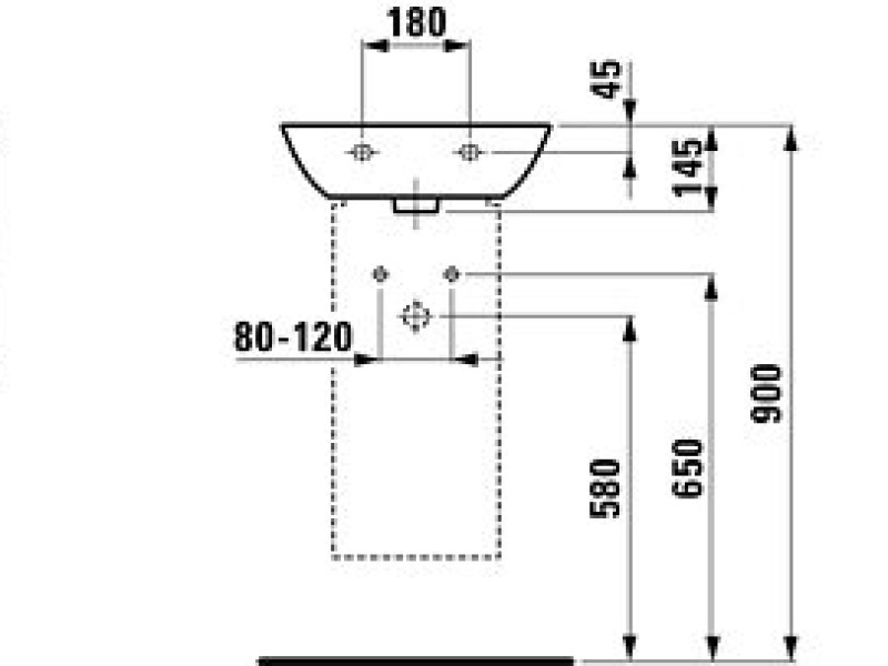 Раковина Laufen Ino 8153010001041, 45*41 см (8.1530.1.000.104.1)