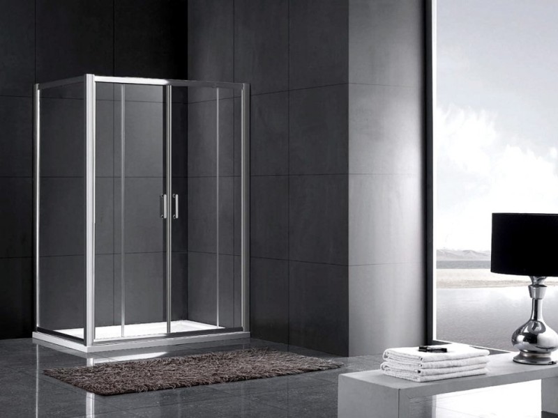 Душевой уголок Gemy Victoria S30192A-A85, 150 х 85 х 190 см, стекло прозрачное
