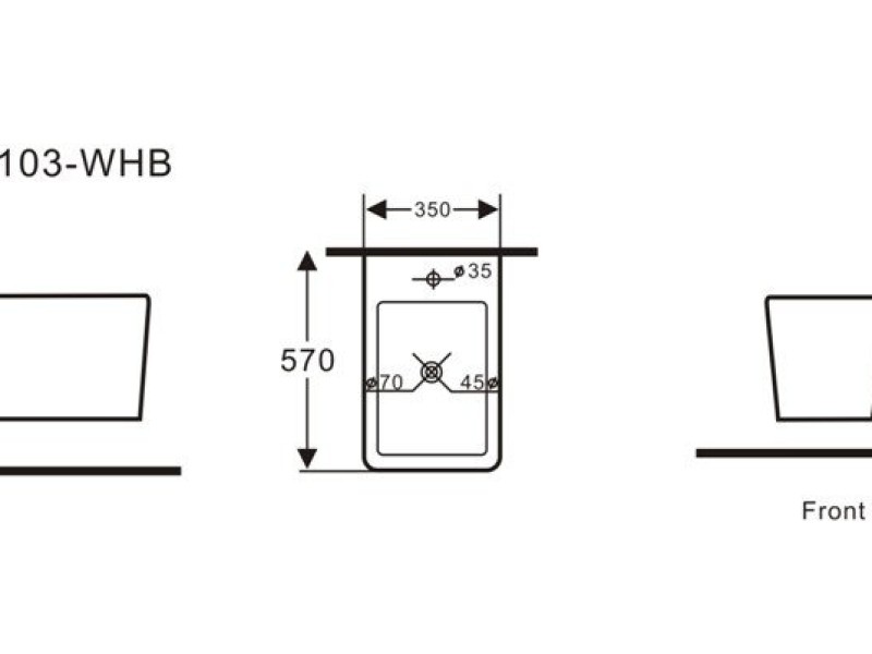 Биде Aquanet Tavr-B2 BL-103-WHB (203357), подвесное