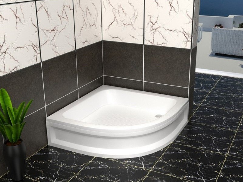 Душевой поддон RGW BP/CL-S 16180399-51 90 x 90 см акриловый, четверть круга, цвет белый