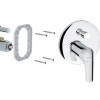 Смеситель для ванны и душа Ravak Rosa RS 065.00, скрытого монтажа, хром, X070050