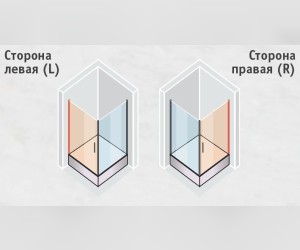 Душевой уголок Vegas Glass EP-Fis Lux, 80 x 110 x 199.5 см, профиль глянцевый хром, стекло флёр-де-лис