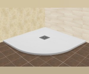 Душевой поддон RGW ST/R-0099W 16153099-01 90 x 90 см, четверть круга, цвет белый, из искусственного камня