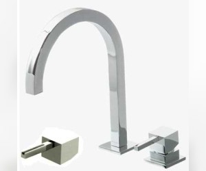 Смеситель Bandini Ice Cube 7507200000LW для раковины, хром/ручка венге