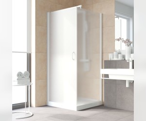 Душевой уголок Vegas Glass EP-Fis Lux, 120 x 80 x 199.5 см, профиль белый, стекло сатин