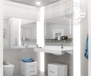 Зеркало Акватон ОТЕЛЬ 120 (1200), 1A101402OT010 с LED-подсветкой