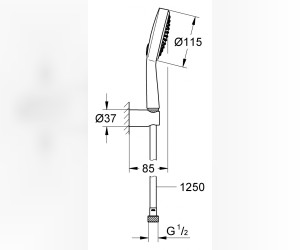 Душевой гарнитур Grohe Power & Soul Cosmopolitan 27838000