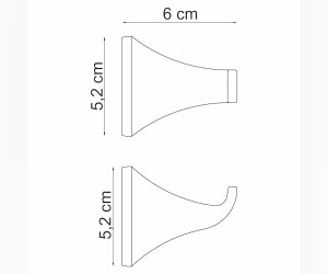 Крючок WasserKRAFT Wern 2523