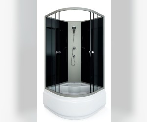 Душевая кабина Arcus Style S-02G, 90 x 90 см, задние стекла - черные, фронтальные - серые тонированные