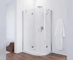 Душевой уголок Vegas Glass AFS-F, 120 x 100 x 190 см, профиль глянцевый хром, стекло прозрачное
