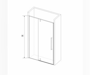 Душевая дверь RGW SV-03 06320312-11 120 х 200 см распашная, стекло прозрачное, хром