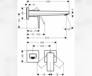 Смеситель Hansgrohe Metropol для раковины, белый матовый, 32526700 Смеситель Hansgrohe Metropol для раковины, белый матовый, 32526700