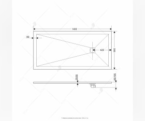 Душевой поддон RGW ST-149G 16152914-02 90 x 140 см, прямоугольный, цвет серый, из искусственного камня