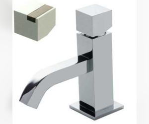 Смеситель Bandini Ice Cube 7501200001LR для раковины, хром/ручка белый дуб