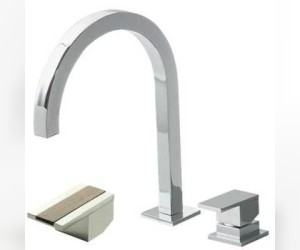 Смеситель Bandini Ice Cube 7507200002LT для раковины, хром/ручка тик