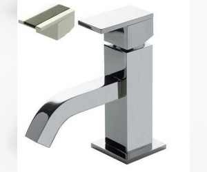 Смеситель Bandini Ice Cube 750120SN02LW для раковины, матовый никель/ручка венге