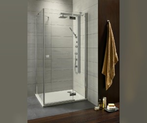 Душевой уголок Radaway Almatea KDJ, 120 x 80 х 195 см, стекло интимато, профиль хром, L/R