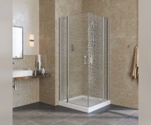 Душевой уголок Vegas Glass EFA Lux, 120 x 120 x 199.5 см, профиль матовый хром, стекло фея