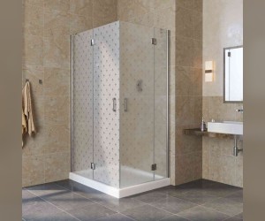 Душевой уголок Vegas Glass AFA-F Lux, 120 x 110 x 199.5 см, профиль глянцевый хром, стекло флёр-де-лис