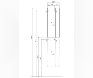 Шкаф Aquaton Терра 35 см, цвет дуб кантри/антрацит, 1A247503TEKA0