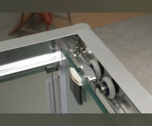 Душевой уголок BelBagno Uno UNO-A-2-85-Cr, 85 х 85 x 185 см, стекло прозрачное/матовое/рифленое