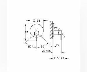 Смеситель однорычажный Grohe Plus 24060003 для ванны и душа Смеситель однорычажный Grohe Plus 24060003 для ванны и душа
