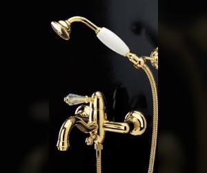 Смеситель Bandini Antico 855820YY00 для ванны/душа, бронза/ручка Swarowski Antico