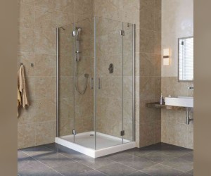 Душевой уголок Vegas Glass AFA-F Lux, 120 x 110 x 199.5 см, профиль глянцевый хром, стекло прозрачное