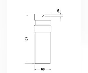 Дозатор для мыла Duravit Starck T 0099351000, хром