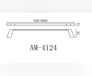 Полотенцедержатель Art&Max Techno AM-E-4124, 50 см, хром
