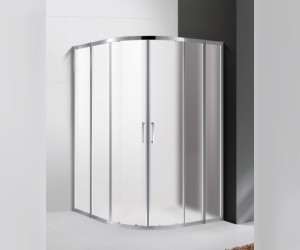 Душевой уголок Cezares Molveno-R-22-100+20-P-Cr, 120 x 120 x 190 см, стекло текстурное Punto, хром