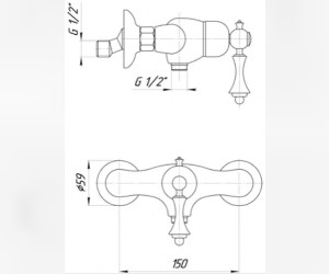 Смеситель Migliore Bomond ML.BMD-9738.BR для душа - бронза