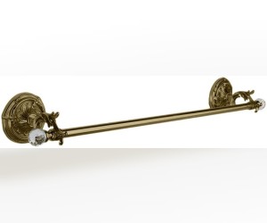 Полотенцедержатель Art&Max Barocco Crystal AM-1779-Br-C 70 см, бронза