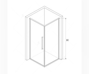Душевой уголок RGW SV-35-B 06323599-14 90 х 90 см квадратный, стекло прозрачное, черный