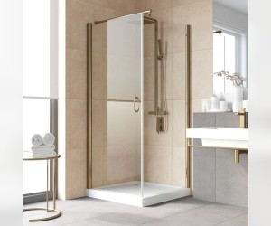 Душевой уголок Vegas Glass EP-Fis Lux, 120 x 80 x 199.5 см, профиль бронза, стекло прозрачное