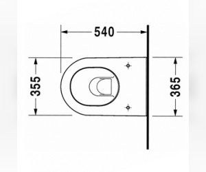 Подвесной унитаз Duravit Darling New 2545090000