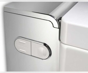 Электронный унитаз подвесной Geberit AquaClean mera comfort 146.214.21.1 с функцией биде и системой удаления запахов, цвет глянцевый хром