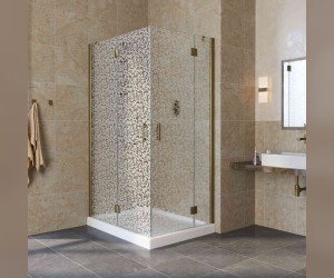 Душевой уголок Vegas Glass AFA-F Lux, 120 x 100 x 199.5 см, профиль бронза, стекло фея
