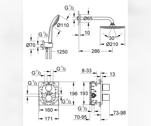 Термостат Grohe Grohtherm 3000 Cosmopolitan 34408000 для душа Термостат Grohe Grohtherm 3000 Cosmopolitan 34408000 для душа