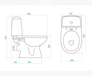 Напольный унитаз Santek Цезарь 1.WH30.1.746 крышка микролифт Напольный унитаз Santek Цезарь 1.WH30.1.746 крышка микролифт