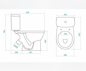 Напольный унитаз Santek Бореаль 1.WH30.2.143 (wh302143) крышка стандарт Напольный унитаз Santek Бореаль 1.WH30.2.143 (wh302143) крышка стандарт