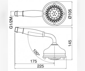 Ручной душ Migliore Ricambi ML.RIC-33.111.BR - бронза