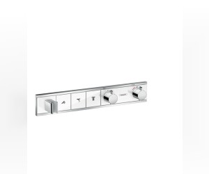 Смеситель Hansgrohe RainSelect для душа, термостатический, белый/хром, 15356400