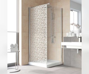 Душевой уголок Vegas Glass EP-Fis Lux, 90 x 90 x 199.5 см, профиль глянцевый хром, стекло фея