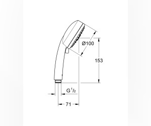 Ручной душ Grohe New Tempesta Cosmopolitan 100 IV 27573002 (27573001)