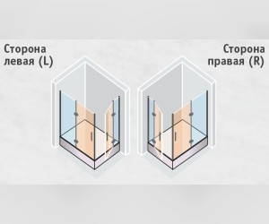 Душевой уголок Vegas Glass AFA-F Lux, 110 x 100 x 199.5 см, профиль бронза, стекло шиншилла, AFA-F Lux 100*90 05 02