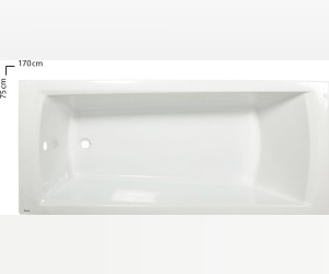 Акриловая ванна Ravak Domino Plus, 170 х 75 см, белая, C631R00000